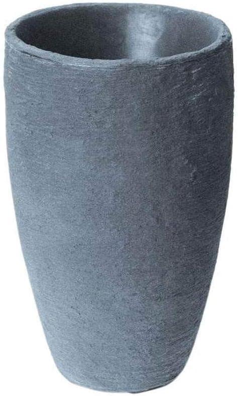 Algreen Products 87301 Athena 20.5" Self Watering Level Indicator Indoor Outdoor Plastic Planter with Overflow Drain, Charcoalstone