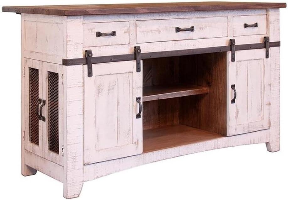 Crafters and Weavers Greenview Solid Wood Kitchen Island