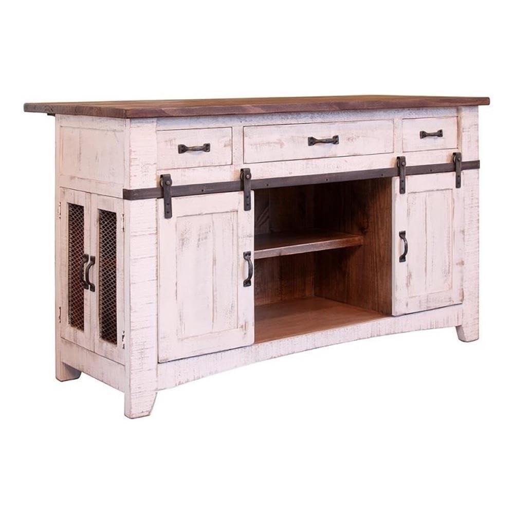 Crafters and Weavers Greenview Solid Wood Kitchen Island