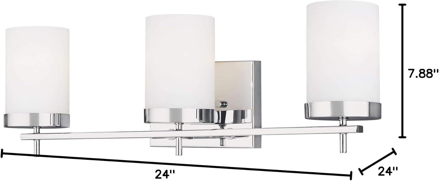 Brushed Oil Rubbed Bronze Mini 3-Light Chandelier with Clear Glass Shades