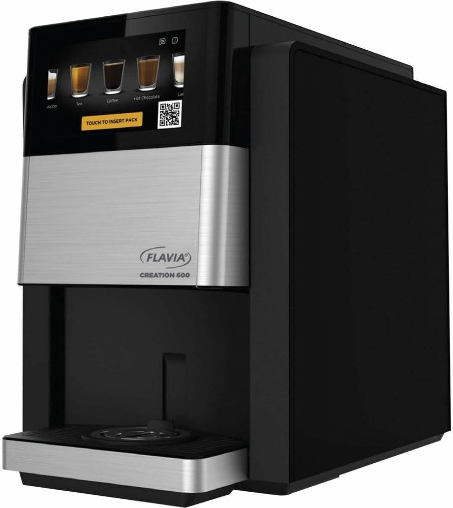 Lavazza Spa LAV18000565 8.30 fl oz Flavia Creation 600 Coffee Brewer Machine - Multi-Serve - Frother, Black