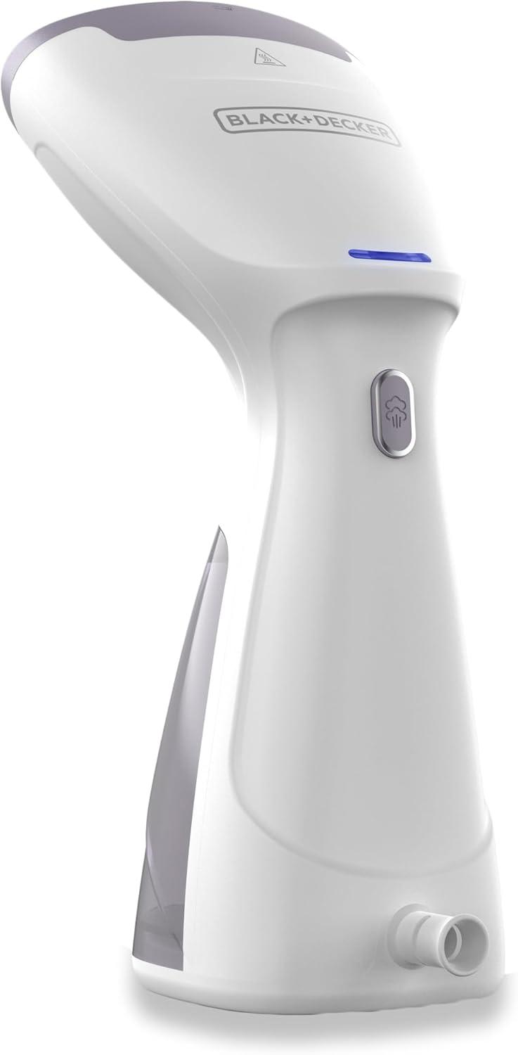 BLACK+DECKER BLACK+DECKER Compact Handheld Steamer, HGS012P, 25-Second Heat Up, 1000 Watts, Removes Wrinkles From Fabrics, Clothing And Upholstery