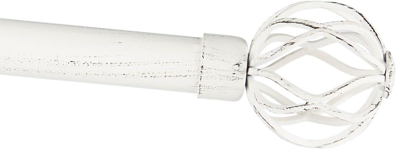 Red Barrel Studio® Exclusive Home Ogee 1" Curtain Rod and Coordinating Finial Set, Adjustable