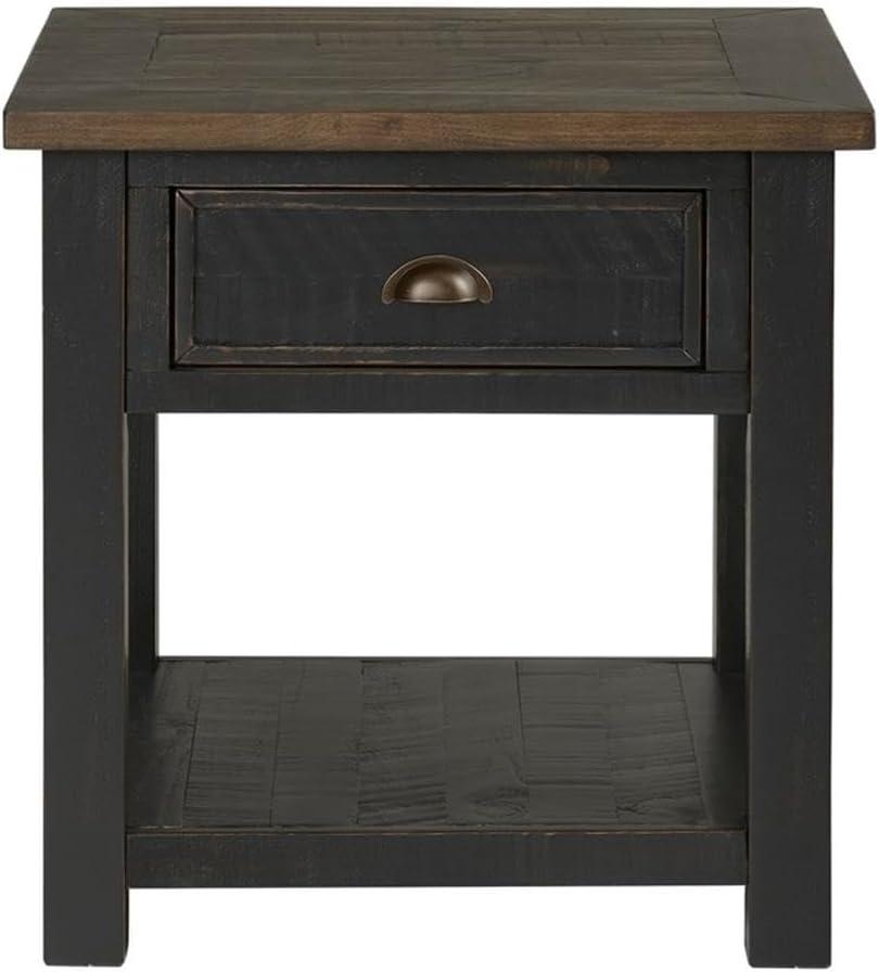 Martin Svensson Home Monterey End Table, Black and Brown