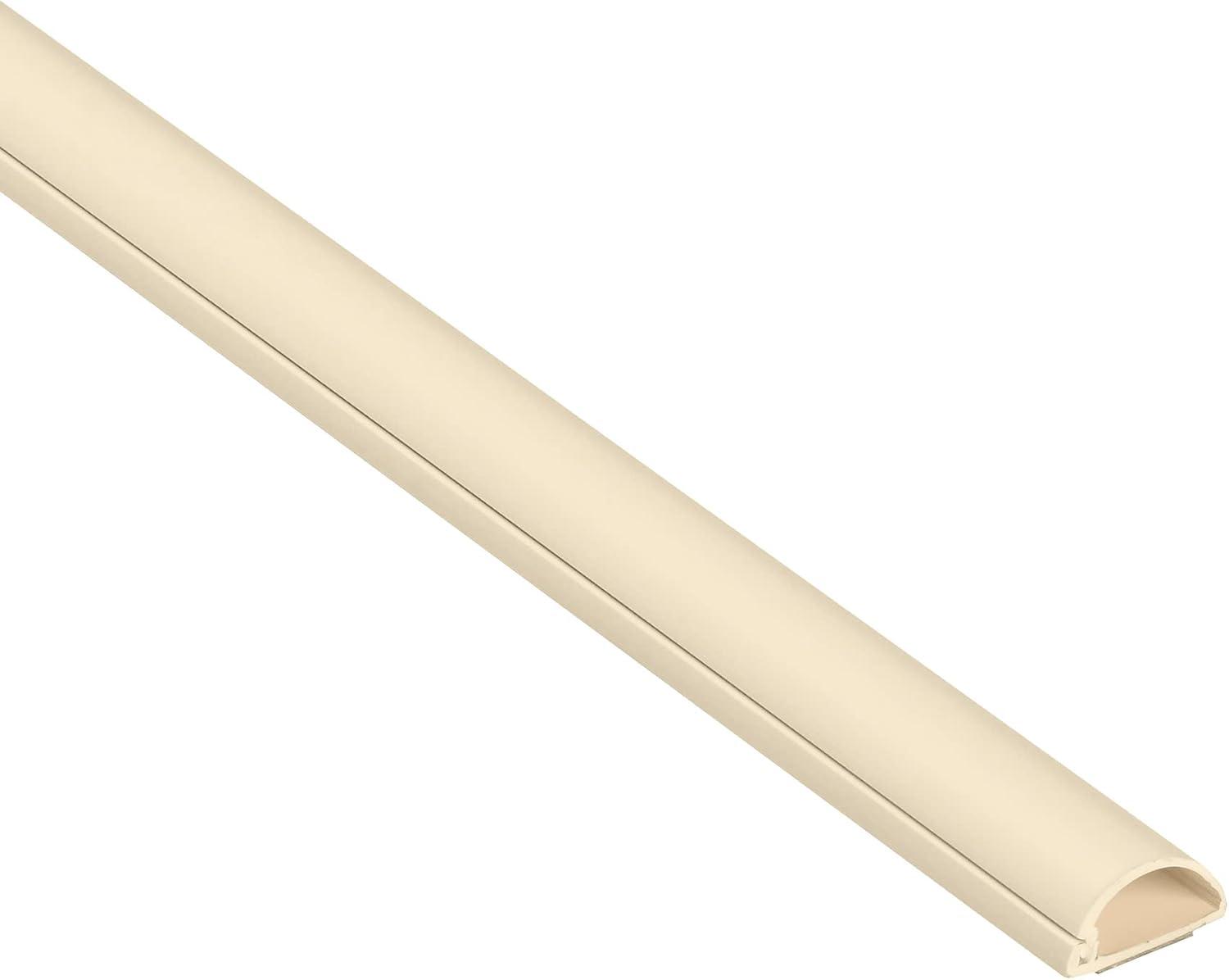 D-Line Beige Half Round Cord Cover, 0.78x0.39in, 39in Length