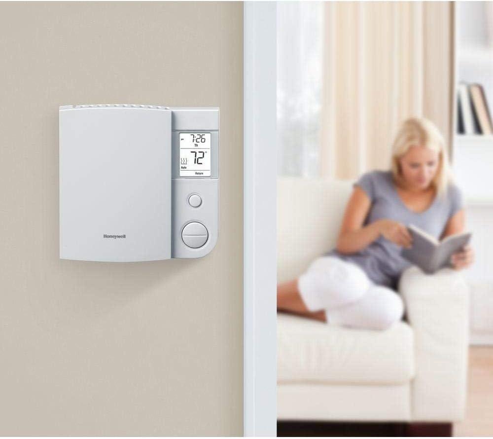 White Programmable Digital Baseboard Heater Thermostat