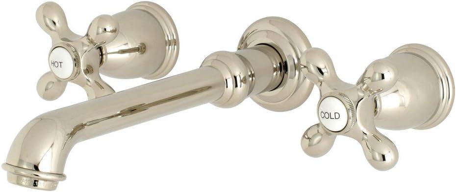 Kingston Brass English Country Two-Handle 3-Hole Wall Mount Bathroom Faucet