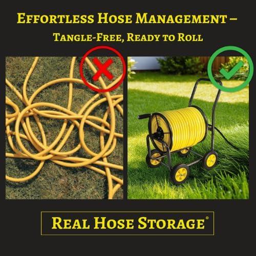 Real Hose Storage Real Hose Storage Outdoor Garden Hose Storage Holder, Decorative Garden Hose Storage Box, Storage For Garden Tools, Garden Hose, Lawn And Garden Products, 200ft Hose Capacity