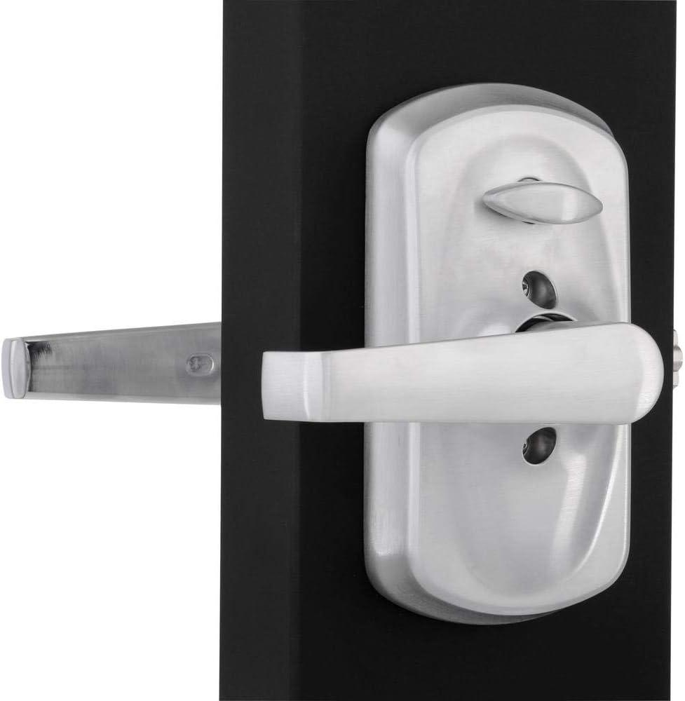 Satin Chrome Electronic Keypad Entry Lock with Lever