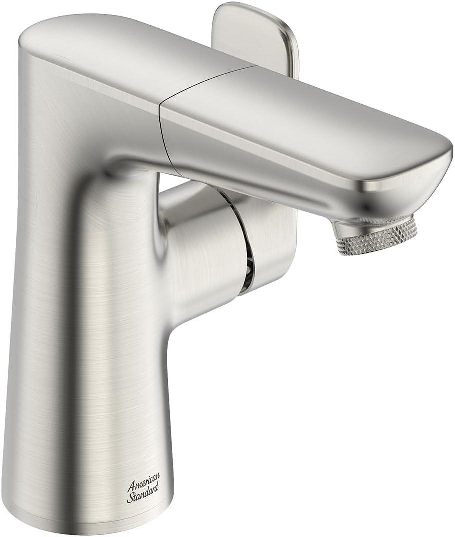 Brushed Nickel Single-Handle Pull-Out Bathroom Faucet