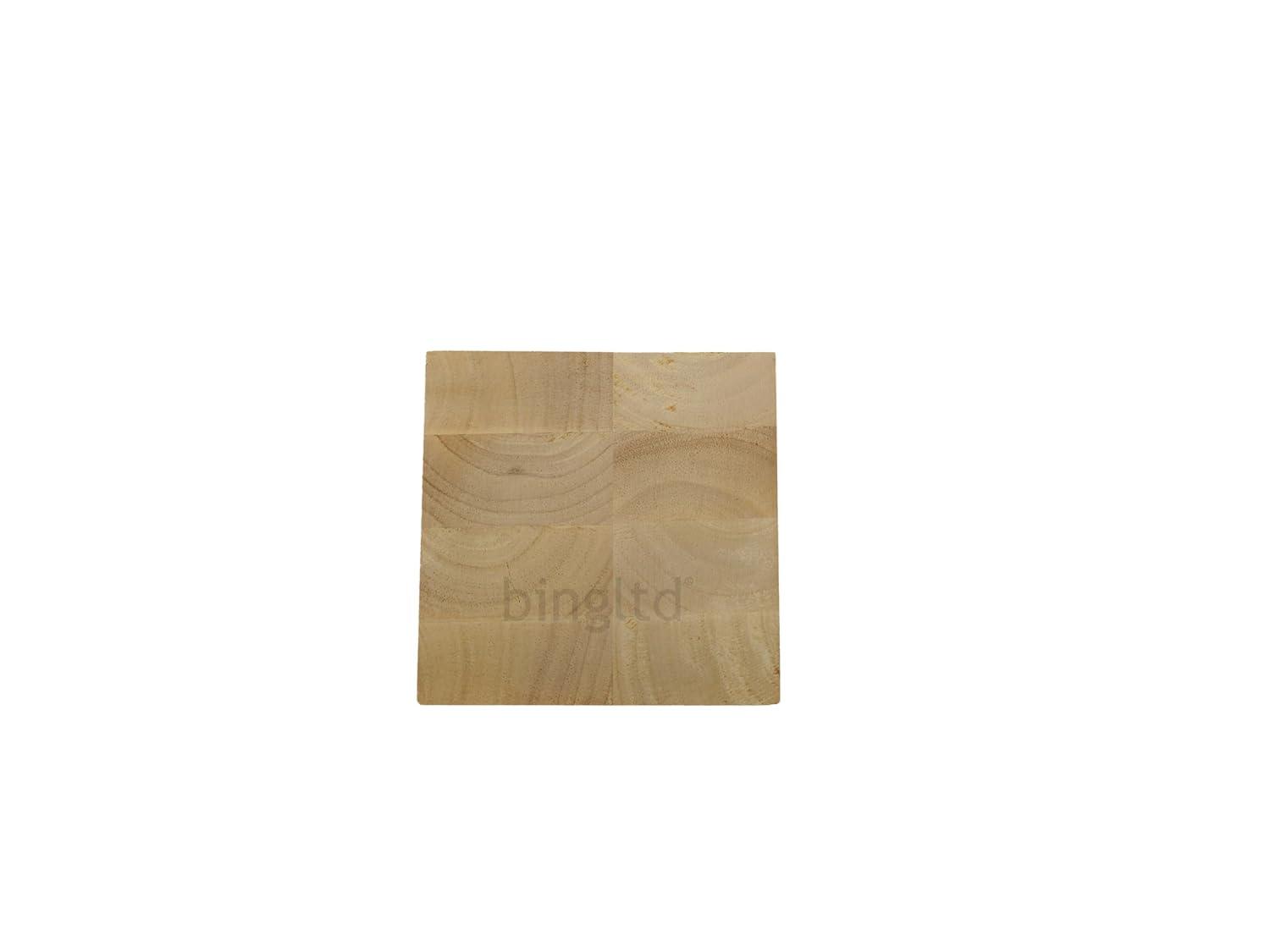 bingltd BingLTD - 36 Inch x 5 Inch Unfinished Rubberwood Post