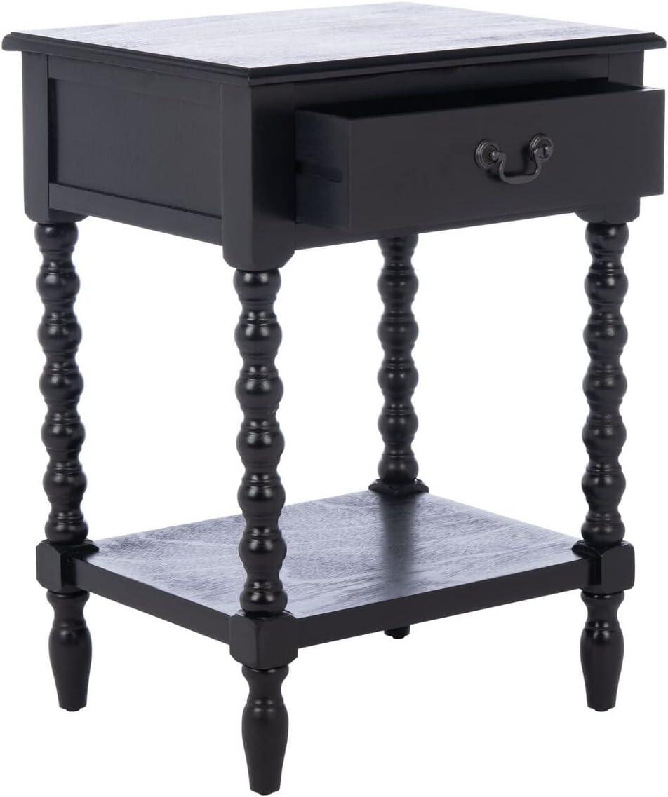 Dakota Fields Solid Wood Top End Table with Storage