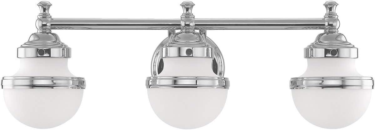 Livex Lighting - Oldwick - 3 Light Bath Vanity in Modern Style - 24 Inches wide