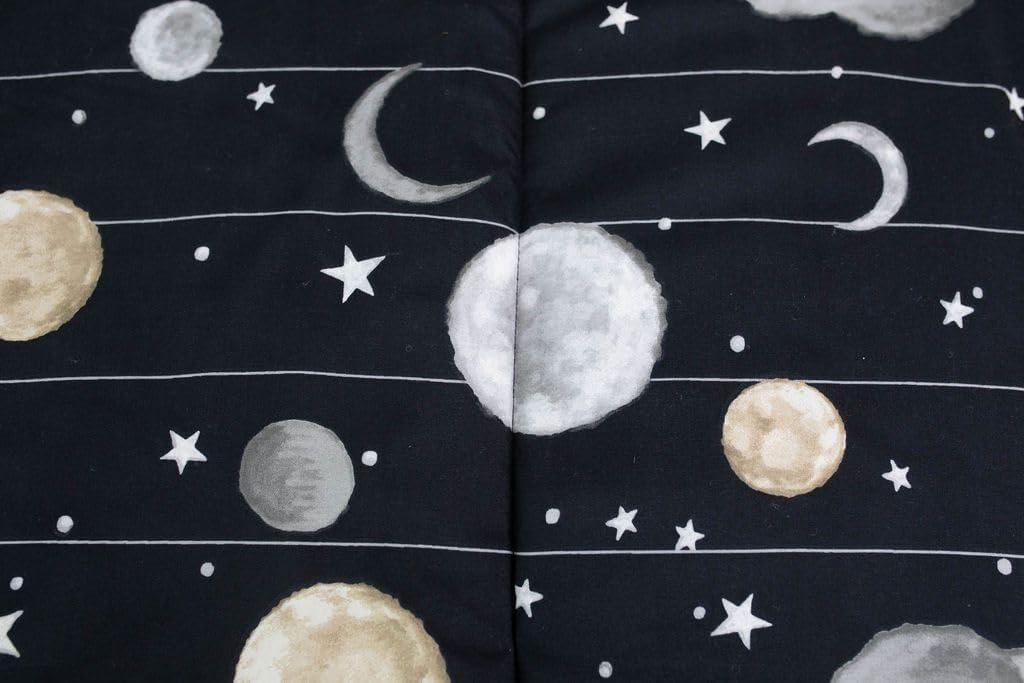 Beddy's Space Theme Durable Zipper Bedding for Kids, Bed in a Bag, Black Sheets and Universe Galaxy Comforter with Stars & Solar System, Includes Pillowcase and Sham, Easy to Make and Wash