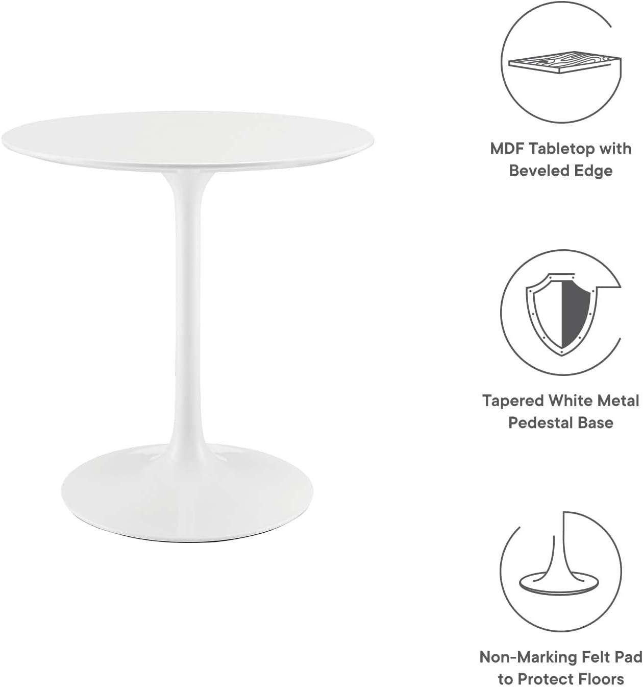 Lippa Round Wood Top Dining Table - Modway