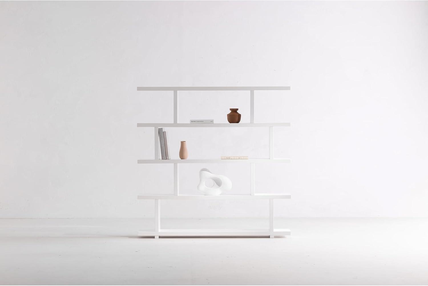 Modern Staggered Bookshelf (63")