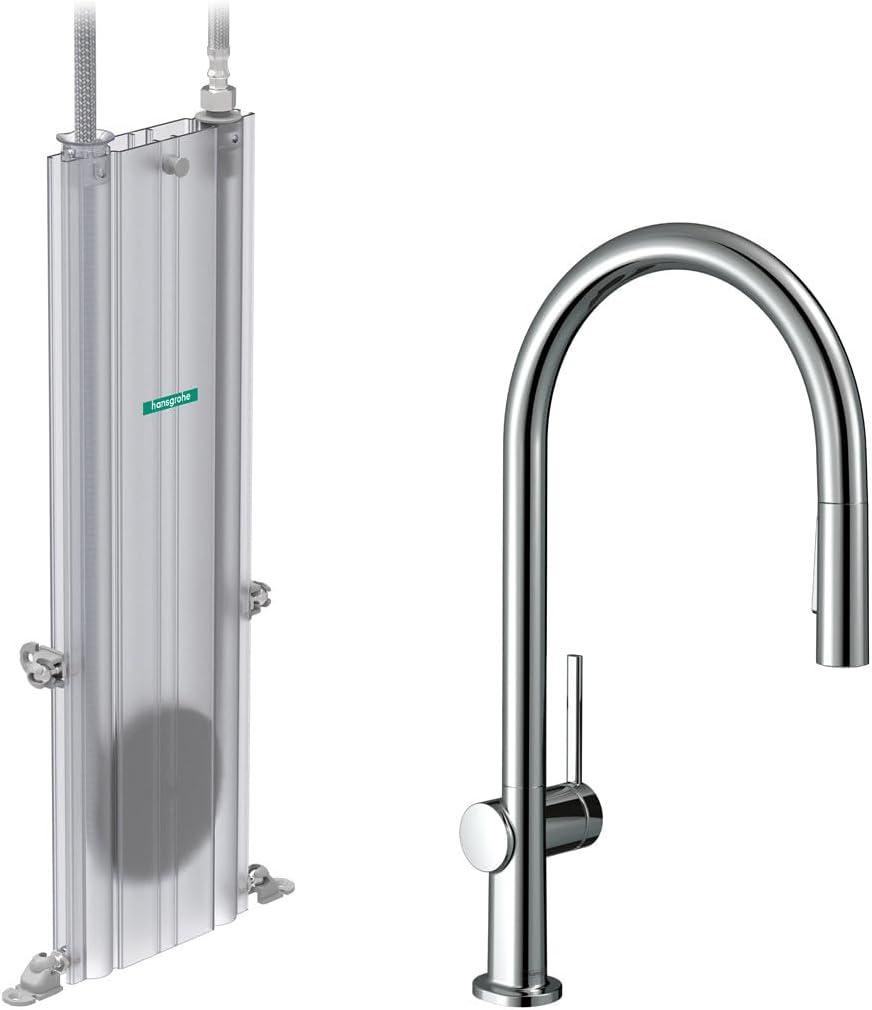 hansgrohe Talis N HighArc Kitchen Faucet, O-Style 2-Spray Pull-Down with sBox, 1.75 GPM