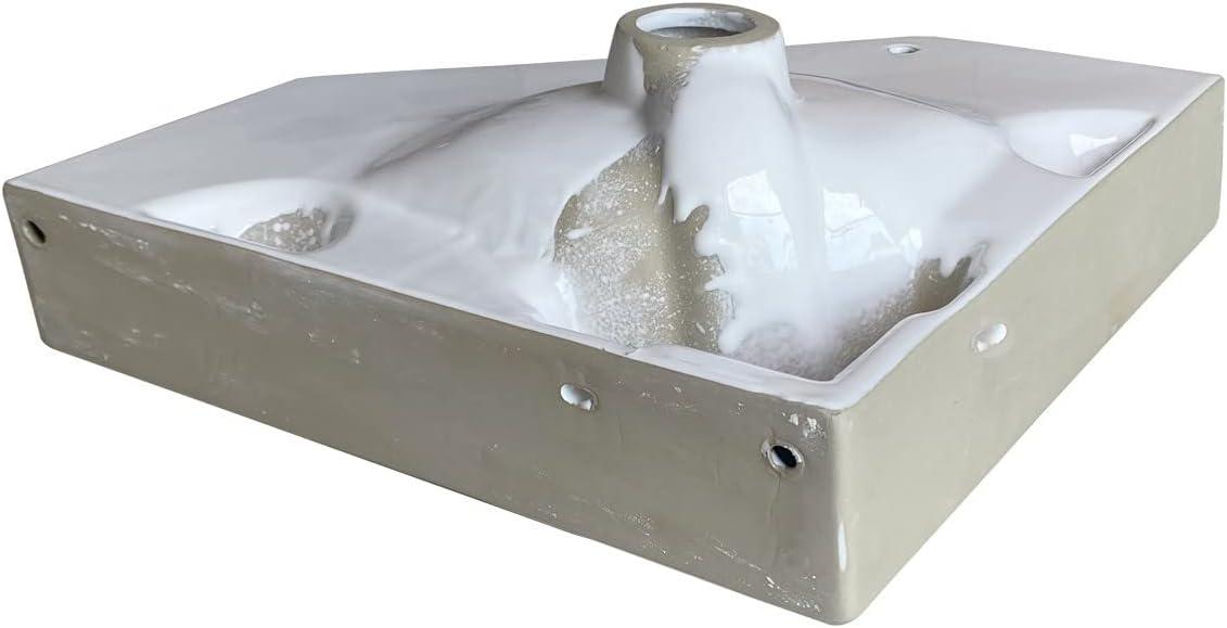 The Renovators Supply Inc. 17'' Gloss Vitreous China Specialty Bathroom Sink with Overflow