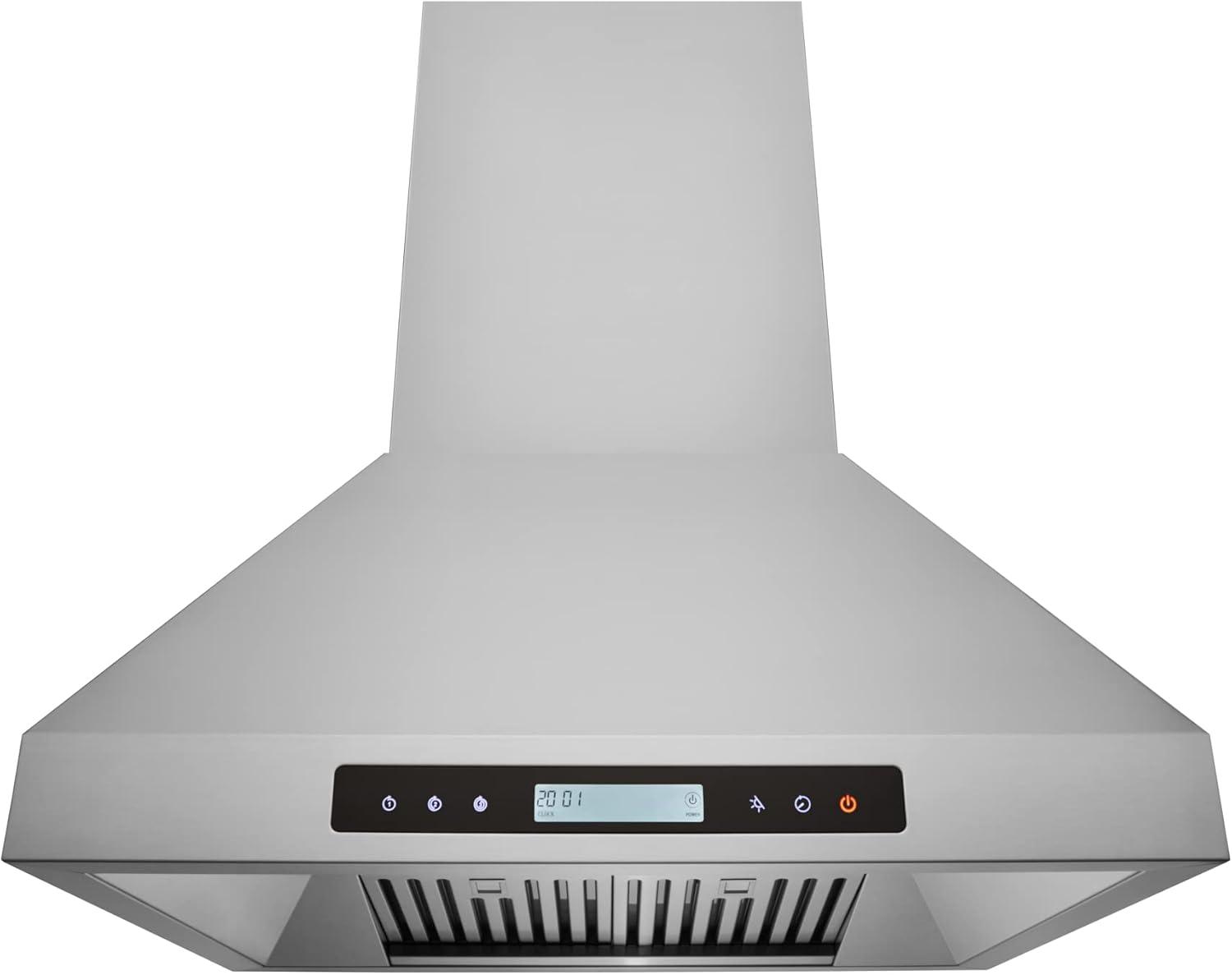 30" 1000 CFM Ducted Island Range Hood in Stainless Steel