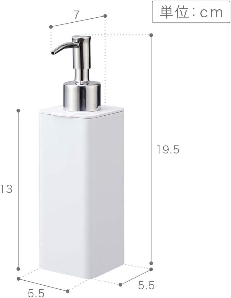 White ABS Plastic Refillable Hand Soap Dispenser with Pump