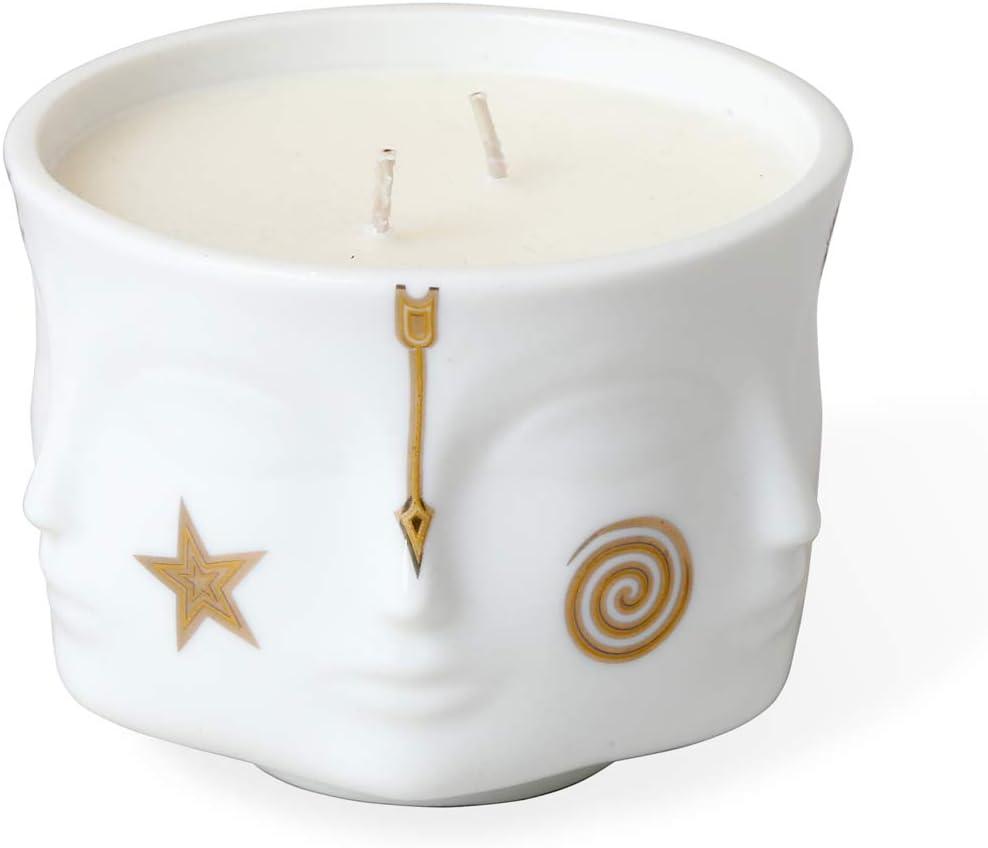 Muse Gilded Scented Designer Candle with Ceramic Holder