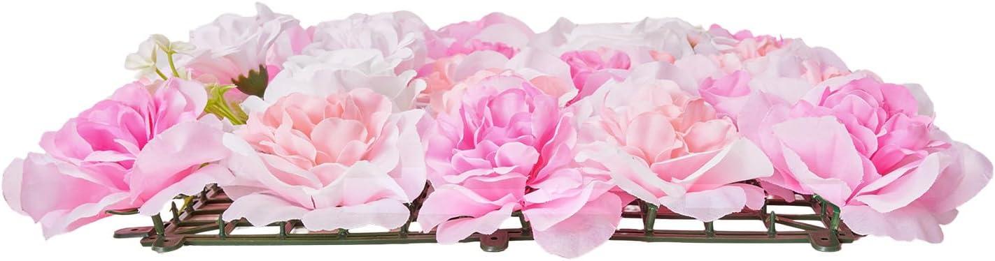 VEVOR Artificial Grass Wall Panels, 12 PCS 20 x 20 inch, 3D Combination Greenery Boxwood Panel for Indoor Outdoor Green Decor & Ivy Fence Covering, Privacy Backdrop Wall Hedge Screen for Garden