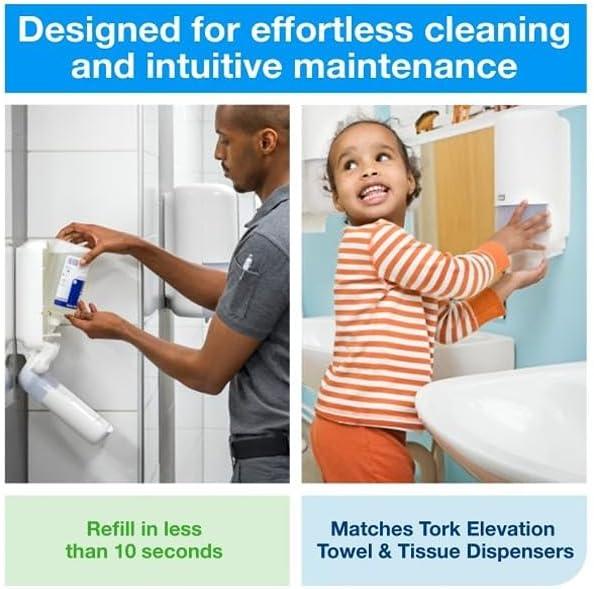 Tork Intuition™ Sensor Skincare Dispenser Black S4, for Hand Soap and Hand Sanitizer, Elevation Range, 571608 (x4)