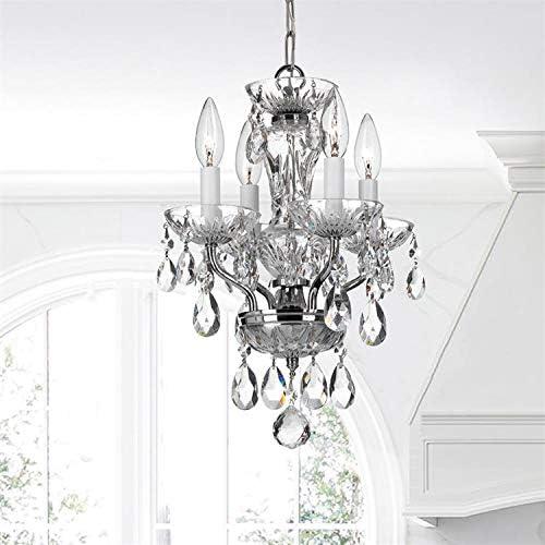 Crystorama Lighting - Traditional Crystal - 15 Inch 4 Light Chandelier-Italian