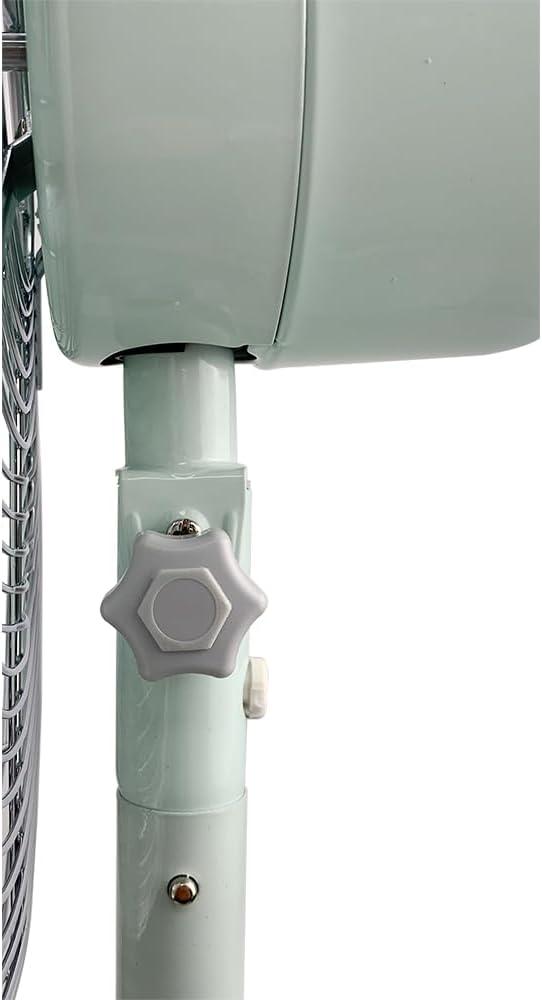 Good Housekeeping All-Metal 3-Speed 16" Oscillating Conference Room Pedestal Fan with Telescopic Height Adjustment (Multiple Finishes Available)