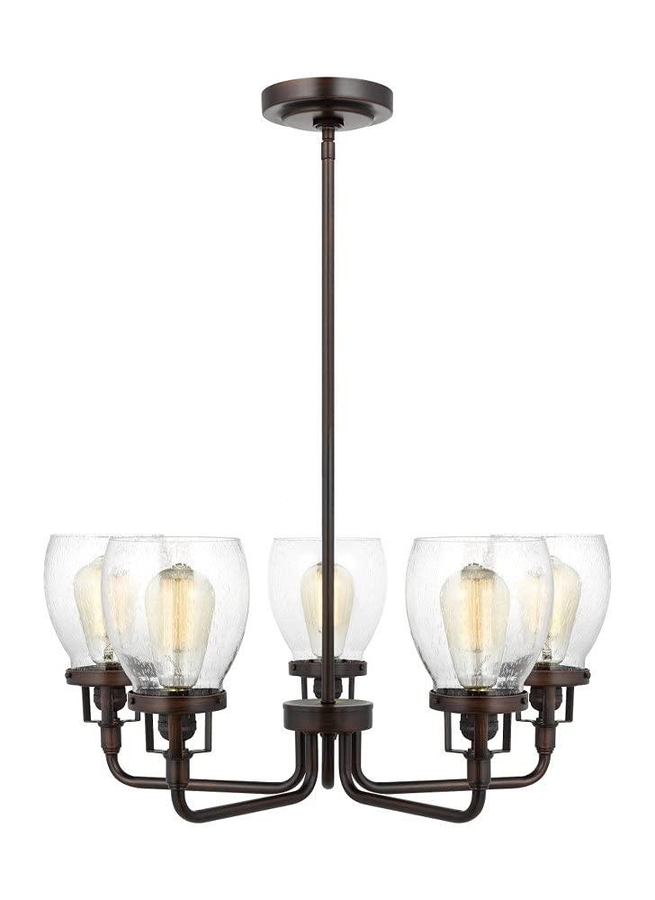 Generation Lighting Belton 5 -Light Bronze Transitional For Use in Bedrooms, Dining Rooms, Foyers, Kitchens, Living Rooms Chandelier