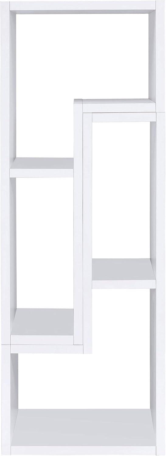 Convertible TV Console and Bookcase White