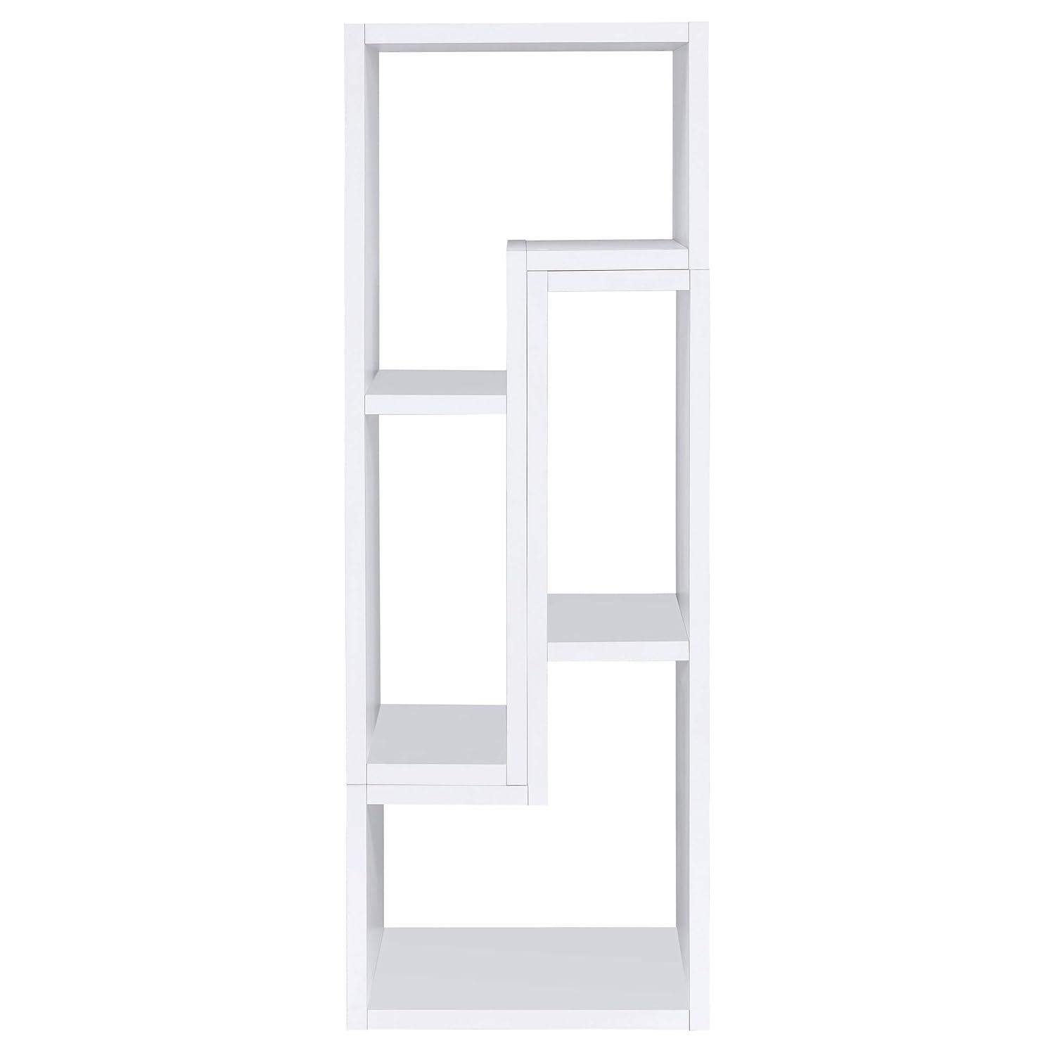 Convertible TV Console and Bookcase White