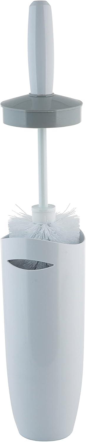 Contour Toilet Brush Holder White - Bath Bliss