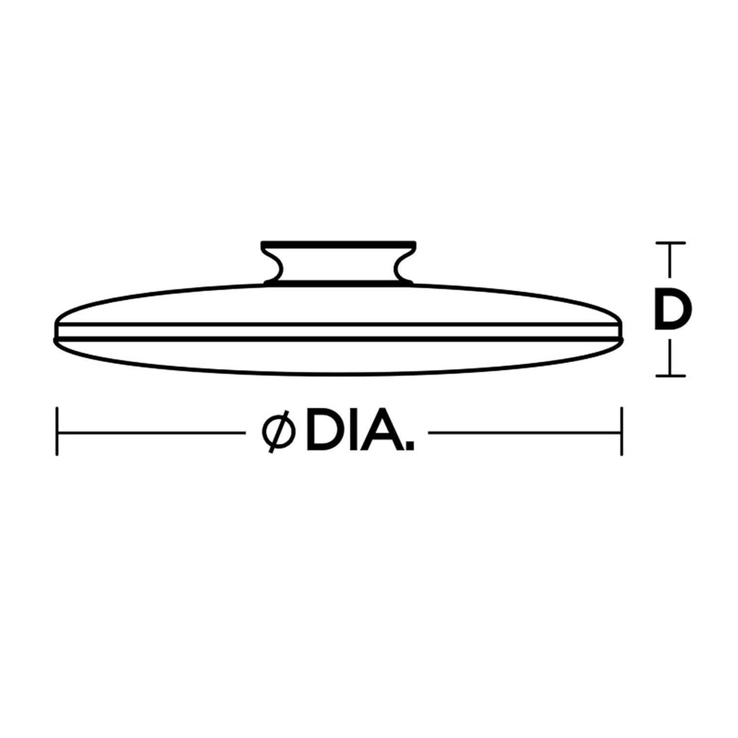AFX Skye 19" Wide Round Satin Brass Modern LED Ceiling Light