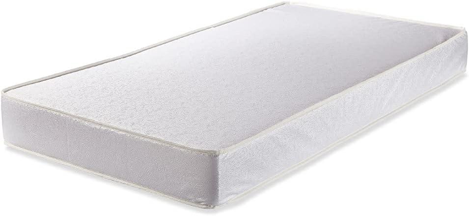 L.A. Baby 3" Waterproof Mini/Portable Crib Mattress Pad with Easy to Clean Cover, For LA Baby Non-Full Size Cribs Only