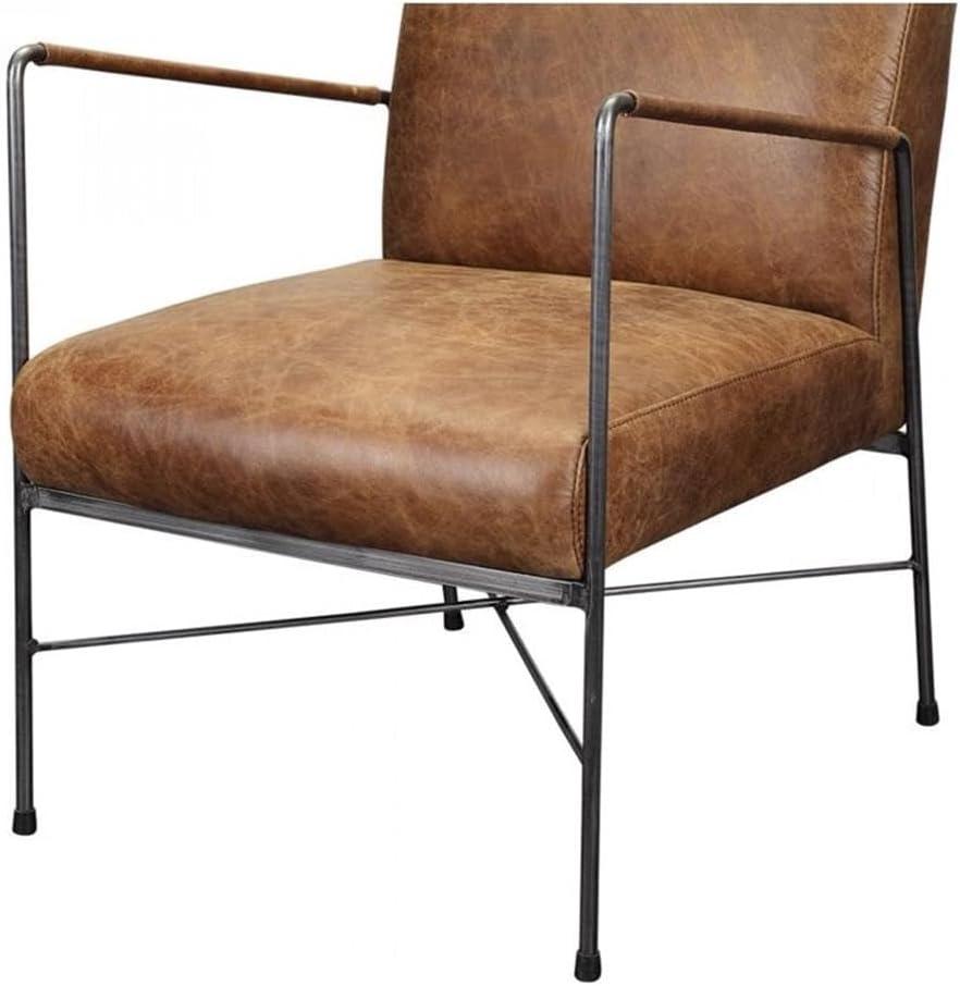 Ivie Leather Accent Chair