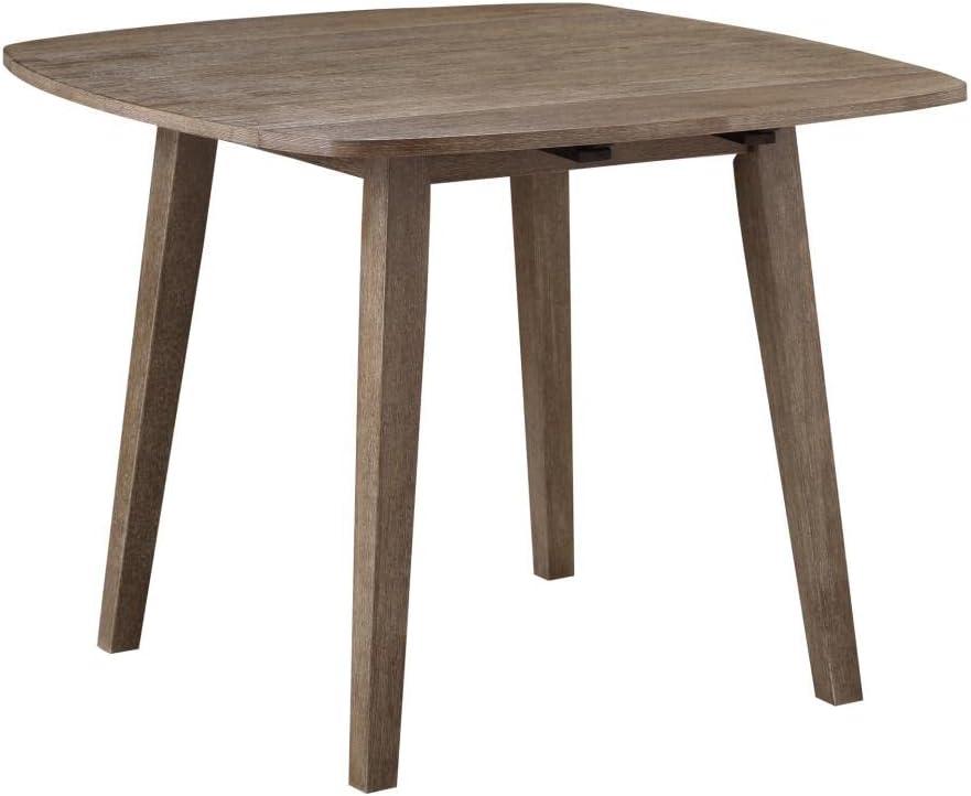 Boulder Extendable Dining Table Wire Brush Barnwood Brown - Boraam: Rubberwood, Drop Leaf, Seats 4