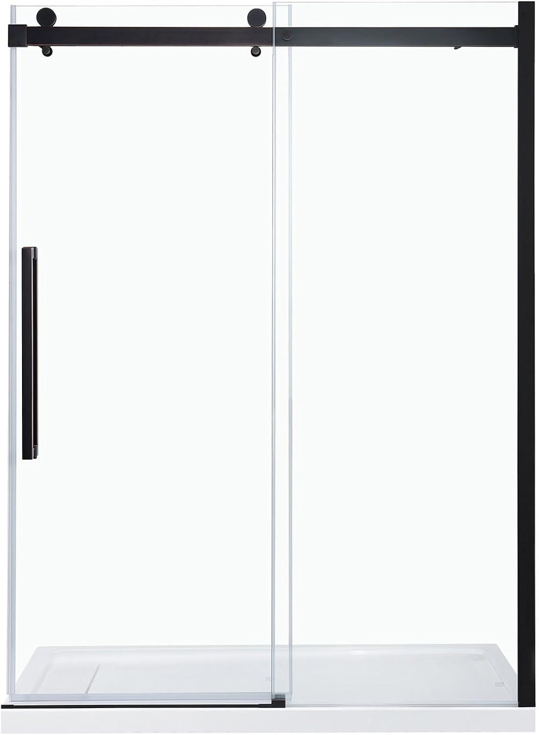 OVE Decors Bel Soft Close 60" x 78" Frameless Sliding Soft Close Shower Door