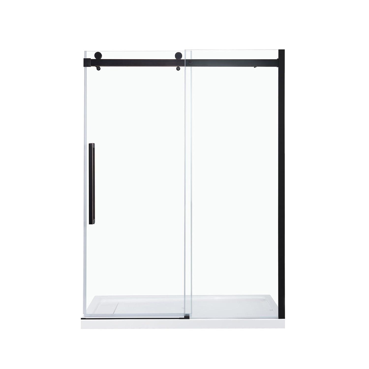 OVE Decors Bel Soft Close 60" x 78" Frameless Sliding Soft Close Shower Door