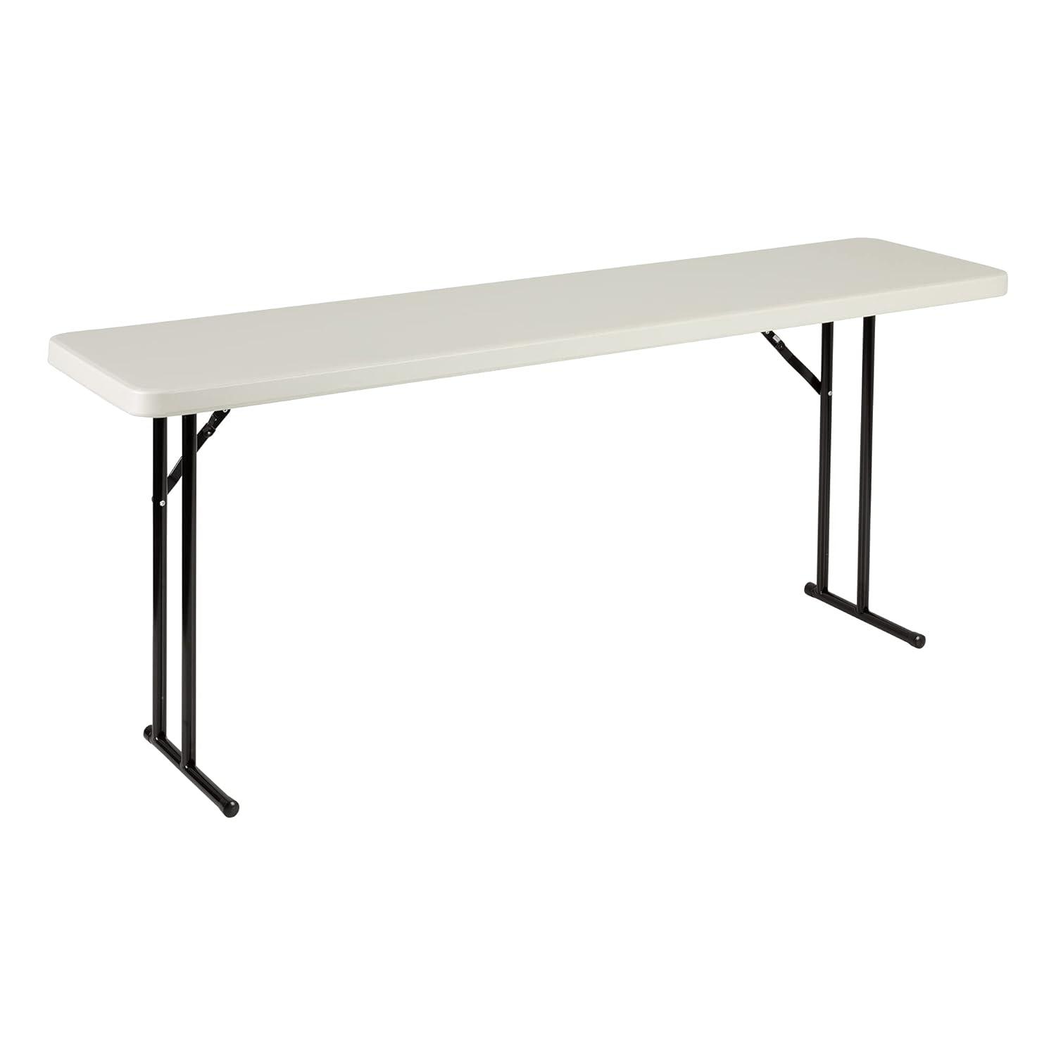 Rectangular Blow-Molded Plastic Folding Training Seminar Table