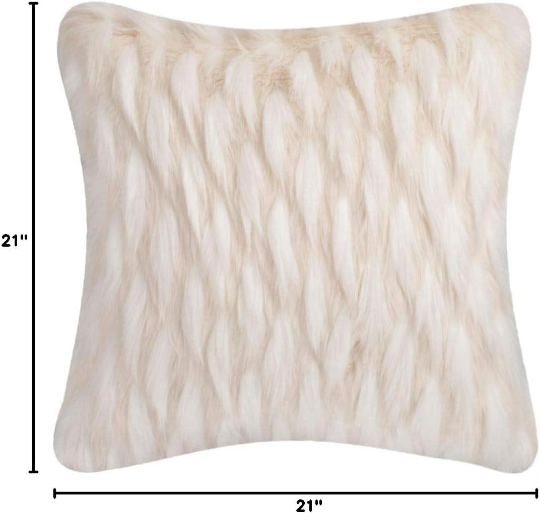 Luxe Feather Pillow - White - 20"X20" - Safavieh