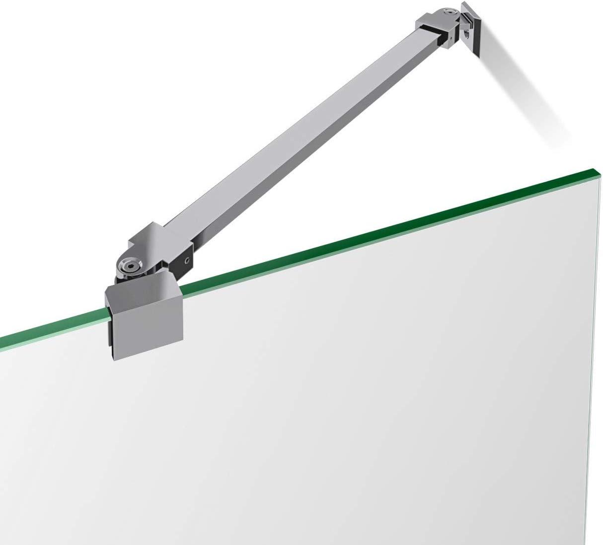 Aqua Ultra 57 "W x 58" H Semi-Frameless Tub Door with Return Panel