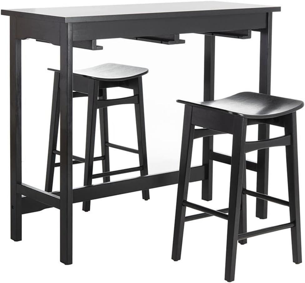 Colbie 3 Piece Pub Set - Black - Safavieh