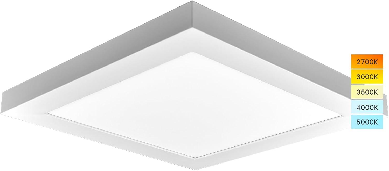 1' x 1' Selectable CCT Dimmable LED Panel Flush Mount Light