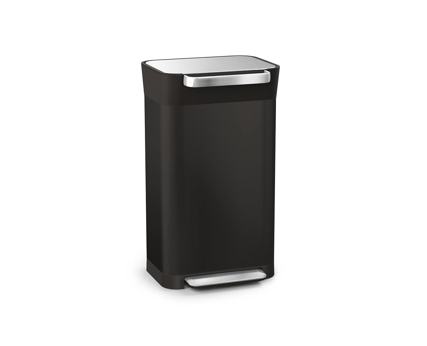 Joseph Joseph Titan 30L Indoor Step Trash Can - Carbon Black