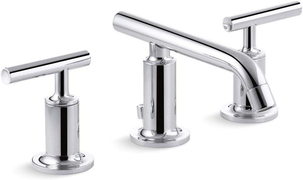 Purist® Widespread Bathroom Faucet with Drain Assembly