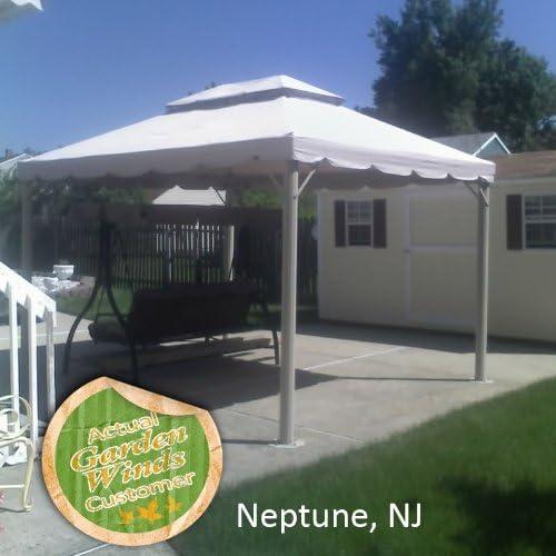 Garden Winds Replacement Canopy Top for BJs Bond 10 x 12 Gazebo - Riplock 350