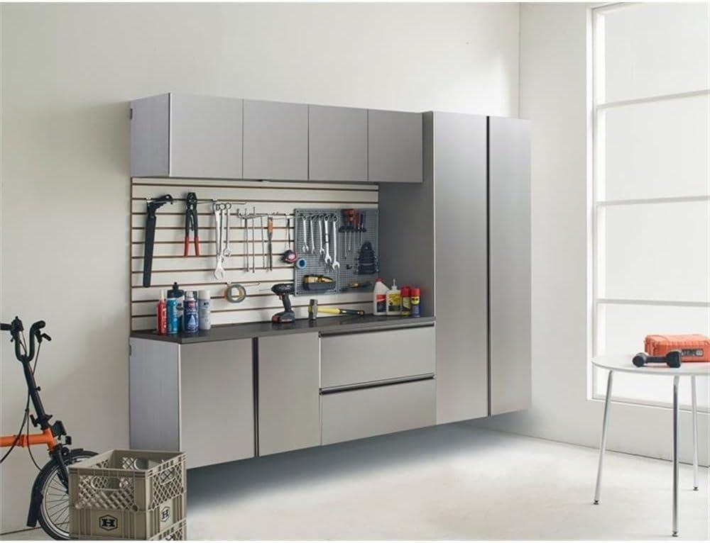 Klair Living Nova Series 6-Piece Engineered Wood Garage Cabinet Set in Gray