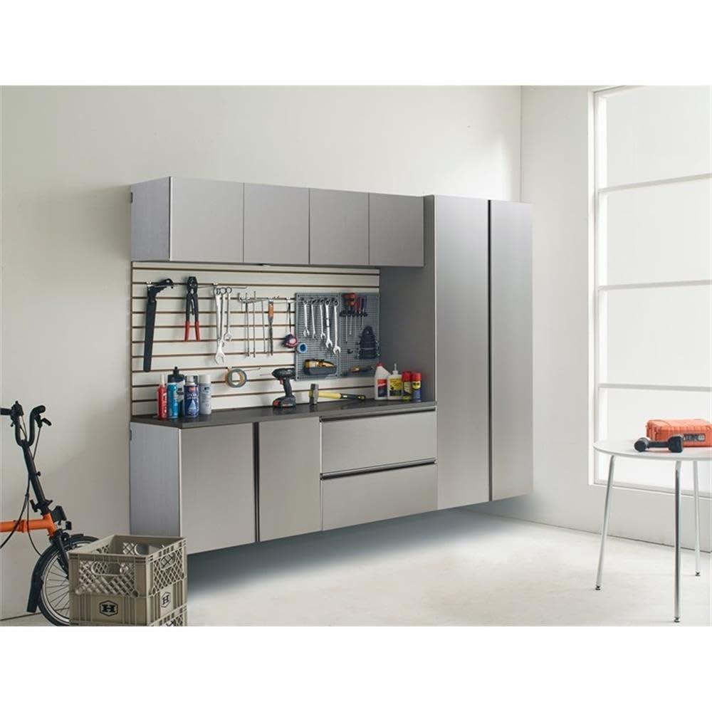 Klair Living Nova Series 6-Piece Engineered Wood Garage Cabinet Set in Gray