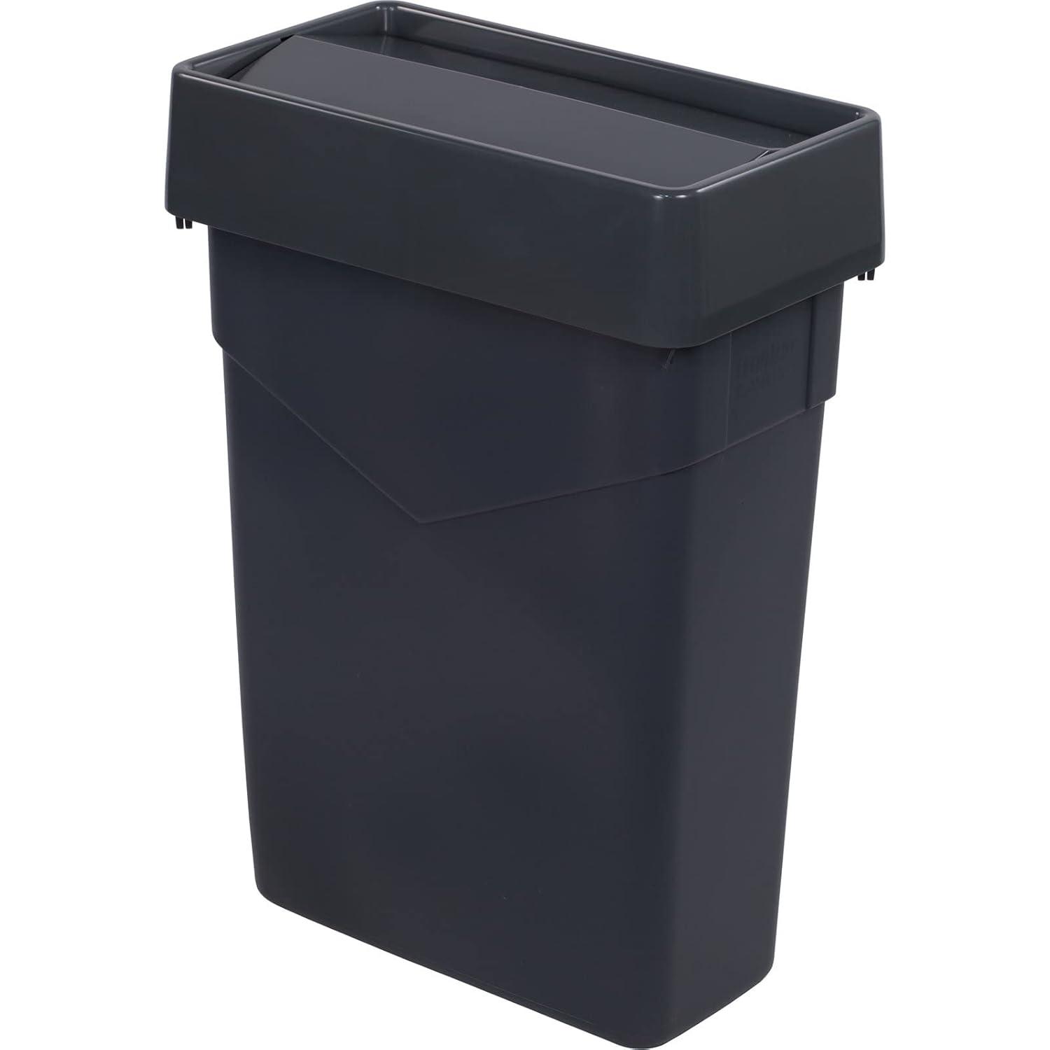 Carlisle Sanitary Maintenance B2193967 15 gal 34201523 Trimline Rectangle Waste Container - Gray